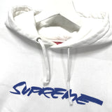 [S] Supreme x Futura Fuck You Pay Me Script Logo Hoodie White