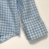 [L] Visvim Ingall Band Collar L/S Shirt IT (Italy) Blue
