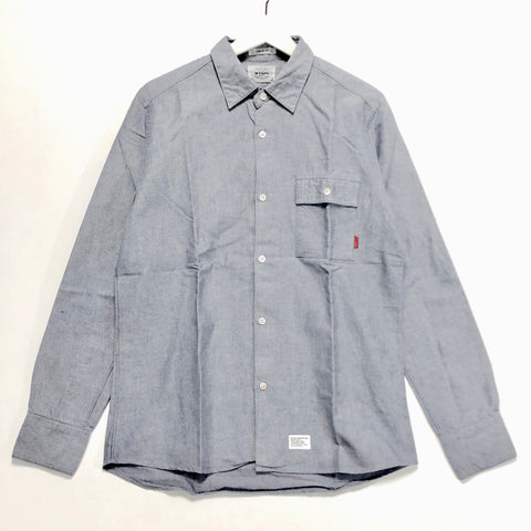 [M] WTaps Trad Oxford L/S Shirt Blue