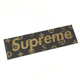 Supreme Vintage LV Monogram Cease and Desist Box Logo Sticker Brown