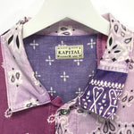 [2XL] Kapital Kountry Vintage Bandana Jacket Shirt Purple