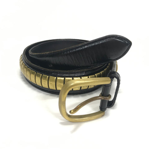 Rats x Undercover Leather / Brass Studded Belt