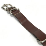 WTaps 12SS Leather Slave Bracelet (NATO/Zulu Watch Strap) Brown