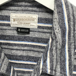 [M] Neighborhood 13SS McKay Blanket Shirt Blue Stripe