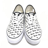 [8] DS! Number Nine Fender Logo Canvas Sneaker White