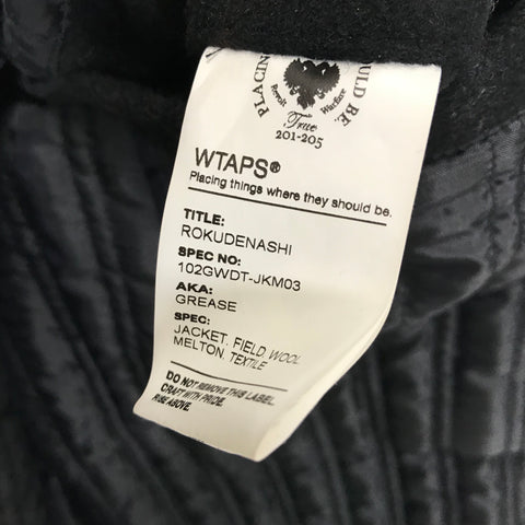 L] WTaps 10AW Melton Wool Grease Jacket Black – StylisticsJapan.com