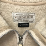 [L] Neighborhood 12AW Everest Fleece Zip Up Jacket Beige