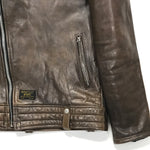 [XL] WTaps 11AW Riders Leather / Sheepskin Jacket Brown