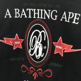 [M] A Bathing Ape Bape x Stash Wool Varsity Stadium Jacket Black