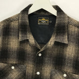 [L] WTaps 07AW Wool Flannel Union L/S Shirt Brown