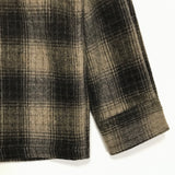 [L] WTaps 07AW Wool Flannel Union L/S Shirt Brown