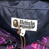 [M] DS! A Bathing Ape Bape Text Camo Anorak Jacket Purple