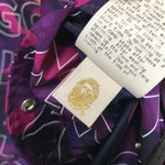 [M] DS! A Bathing Ape Bape Text Camo Anorak Jacket Purple