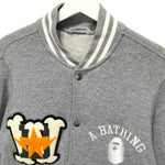 [L] A Bathing Ape Bape '93 Sweat Stadium Jacket Grey
