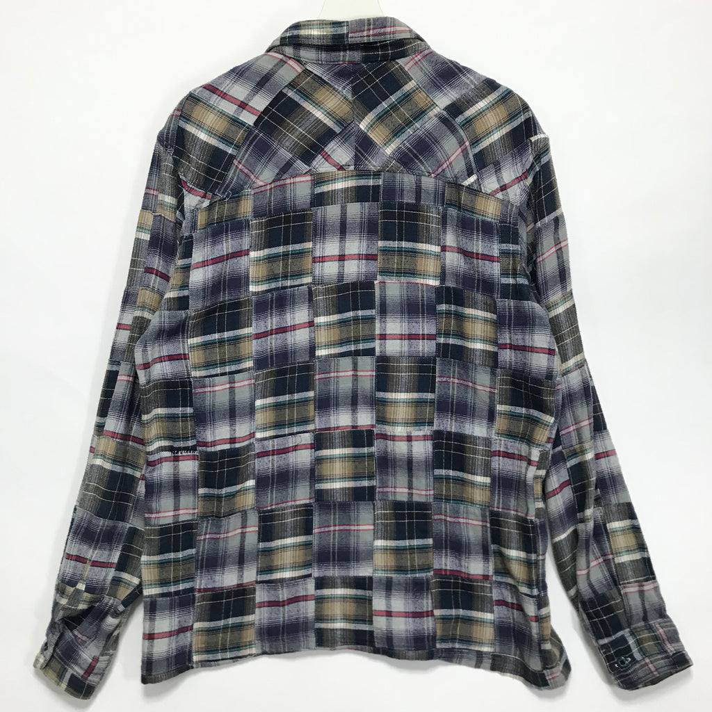 L] WTaps 07SS Vatos Flannel Patchwork L/S Shirt – StylisticsJapan.com