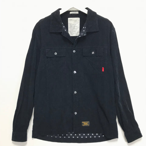 [L] WTaps 11AW Deck Corduroy L/S Shirt Navy