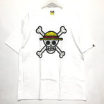 [2XL] DS! A Bathing Ape Bape One Piece Straw Hat Jolly Roger Tee Shirt
