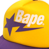 A Bathing Ape Bape Sta LA Store Lakers Color Mesh Trucker Cap