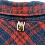[L] VISVIM 14AW Black Elk Indigo Check Flannel Shirt