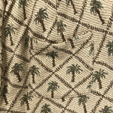 [1] Kapital Palm Tree Jacquard Belted Drop Crotch Shorts