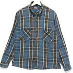 [M]  Kapital Mock Neck Flannel L/S Shirt Blue