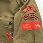 [M] A Bathing Ape Bape Vintage Scout Shirt Beige