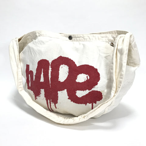 A Bathing Ape Bape Vintage Newspaper Delivery Shoulder Bag