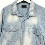 [L] WTaps 14SS Cell L/S Chambray Shirt Blue