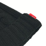 WTaps Blackwatch Cable Knit Beanie Black