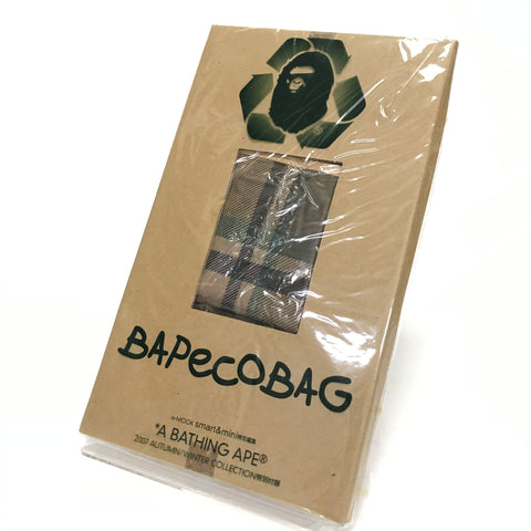 DS! A Bathing Ape Bape Plaid Eco Bag Tote Green