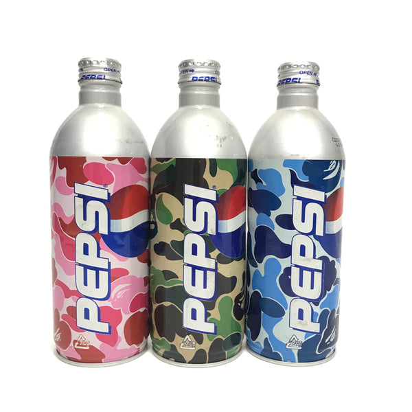 エイプ×ペプシ　迷彩マイロ3色セット　APE PEPSI A Bathing Ape Bape x Pepsi Tall Can Set (3 can set