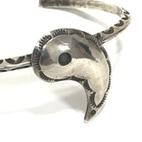 Kapital Silver Native Paisley Droplet Bangle Bracelet