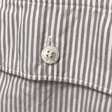 [L] Visvim Ahab L/S Shirt Stripe Grey