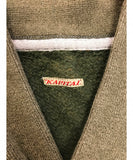[M] Kapital Pullover One Button Vest Beige Green