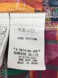 [M] A Bathing Ape Bape Patchwork Plaid L/S Shirt A
