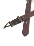 Kapital Hand-Painted Leather Brass Hook Belt