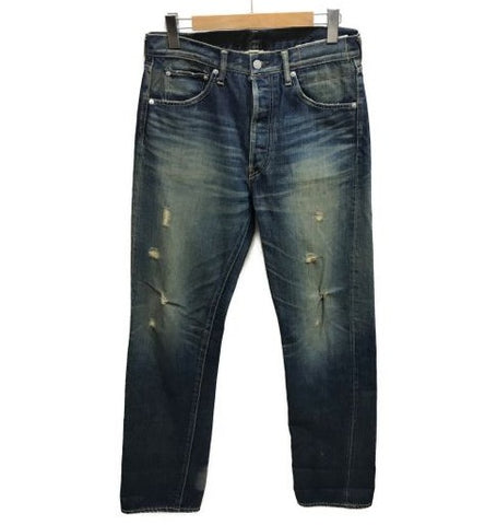 [33W 34L] Visvim Fluxus Serge De Nimes Distressed Selvedge Indigo Denim Jeans
