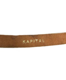Kapital Painted Aged Leather Belt