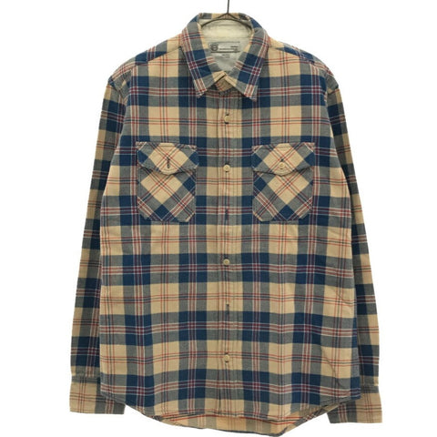 [S] Visvim 12AW Black Elk Flannel Check L/S Shirt Beige