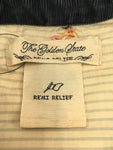 [XL] Remi Relief Denim Leather Down Vest