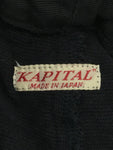 [M] Kapital Stripe Pattern Belted Shorts Black