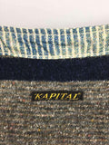 [M] Kapital Nylon Printed Hickory Stripe Blanket Lined Vest