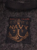 [M] Kapital Naval Wool Linen Pea Coat Navy
