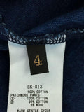 [XL] Kapital Indigo Japanese Fabric Patchwork Sleeve LS Tee Shirt