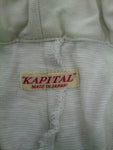 [M] Kapital Stripe Pattern Belted Shorts Beige