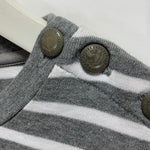 [S] Visvim Button Shoulder Border Crewneck Sweatshirt Grey