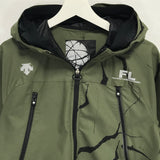 [XL] Futura Laboratories x Descente Half Zip Nylon Hooded Jacket Olive