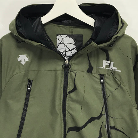 XL] Futura Laboratories x Descente Half Zip Nylon Hooded Jacket 