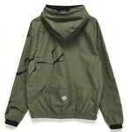 [XL] Futura Laboratories x Descente Half Zip Nylon Hooded Jacket Olive
