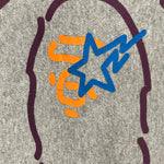 [M] A Bathing Ape Bape Neon Logo Crewneck Sweatshirt
